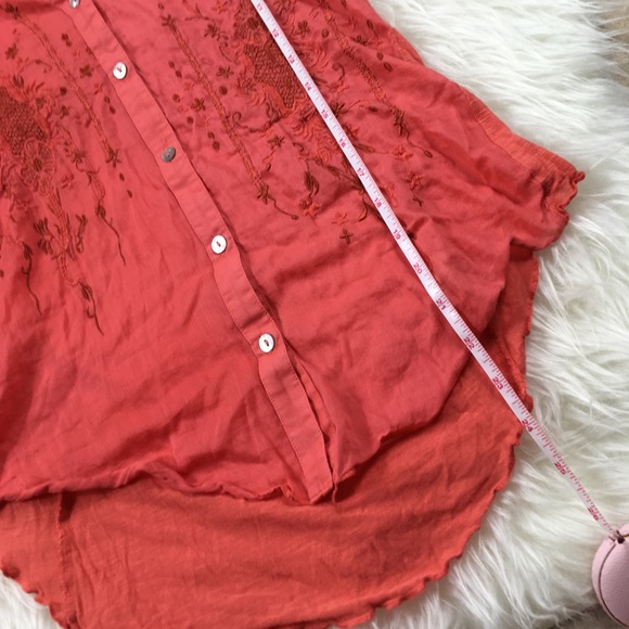 Tiny for ANTHRO Embroidered Button Down Blouse - Picture 6 of 7